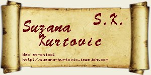 Suzana Kurtović vizit kartica